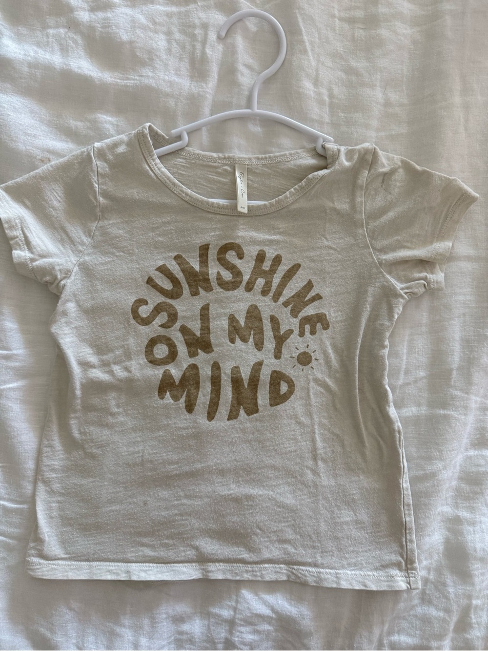 Rylee + Cru Kids Cream Graphic Tee - "Sunshine On My Mind"